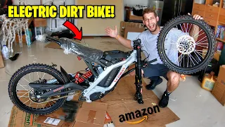 UNBOXING MY NEW E-DIRT BIKE! THIS SUR RON IS FAST!