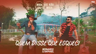 Quem Disse Que Esqueci - Bernardo E Raphael | Moda Que Não Sai De Moda