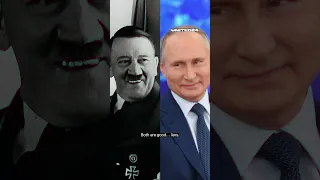 Putin and Hitler: Two dictators. One face #shorts #putin #hilter