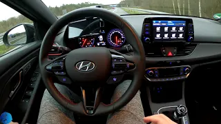 Hyundai i30 N Fastback 2.0 T-GDI 275 HP 4K POV - no speed limit autobahn