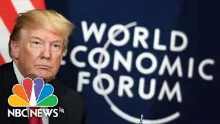 President Donald Trump Addresses The World Economic Forum | NBC News