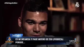 Casemiro llora al recordar su dura infancia