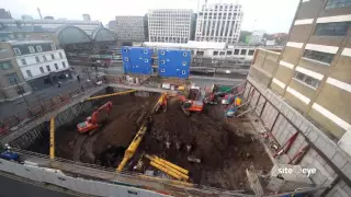 Hotel Development Kings Cross - Construction Time Lapse April 2016