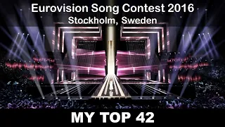 Eurovision 2016 - My Top 42 (with comments) [UPDATED]