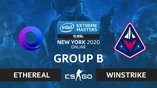 CS:GO - ETHEREAL vs Winstrike [Overpass] Map 2 - IEM New York 2020 - Group B - CIS