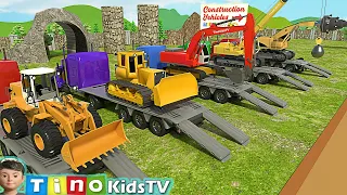 Construction Vehicles Show for Kids | Uses of Roadheader & Other Trucks for Children