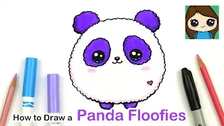 How to Draw a Baby Panda Easy | Floofies Fluffy
