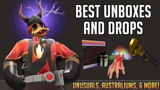 My Greatest TF2 Unboxings of ALL TIME [compilation] Unusuals, Australiums, Warpaints, And More!