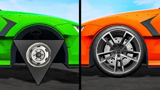 Triangle Wheel vs Round Wheel  - Beamng drivе