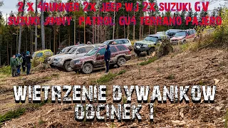 Off Road owe Wietrzenie dywaników odcinek 1 / PATROL , TOYOTA , SUZUKI JIMNY / GRAND VITARA , PAJERO