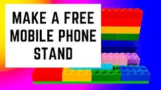 How to BUILD a Mobile Phone Stand out of LEGO Bricks (EASY)