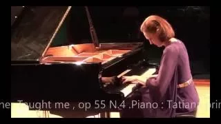 Anton Dvořák - My mother taught me , op 55 N.4 . Tatiana Primak Khoury ( piano)