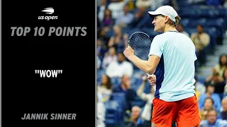 Jannik Sinner | Top 10 Points | 2022 US Open