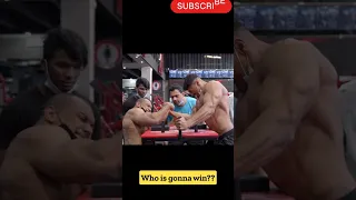 Watch Larry Wheels Challenges Andrei Deiu In Armwrestling? #shorts #viral