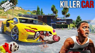 GTA5: Haunted Clashed Car almost Kill FRANKLIN & POLICE COPS In (GTA V MOD)