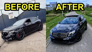 ПОЛНЫЙ РЕМОНТ ПОВРЕЖДЕНИЙ MERCEDES GLA45 AMG!