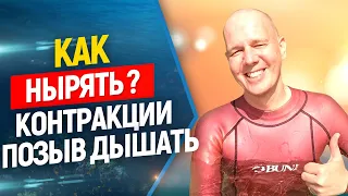 👆Контракции (желание вдохнуть). Энциклопедия ныряльщика. Выпуск #3. Фридайвинг и подводная охота.