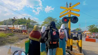 Railroad Crossing Indonesia | Kompilasi Perlintasan Kereta Api Random 2