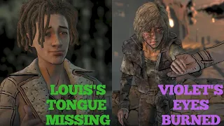 Shore battle Alternatives | Violet Eyes burned vs Louis tongue cut off | Walking Dead Episode 4