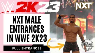 NXT Male entrances in WWE 2K23 | #wwe2k23