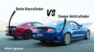 Der große Vergleich: Ford Mustang Ecoboost vs Mustang GT!