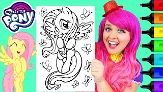 Coloring Fluttershy My Little Pony Butterflies Coloring Page Prismacolor Markers | KiMMi THE CLOWN