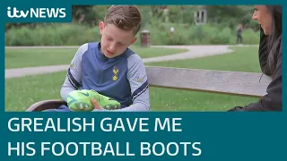 Fan, 10, praises 'gentleman' Jack Grealish for giving him his boots after Italy defeat | ITV News