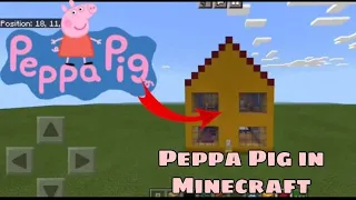 How To Make Peppa Pig House On MineCraft Part 1