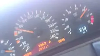 mercedes e 240 v6 Exhaust, acceleration 0-100 km/h, sound engine