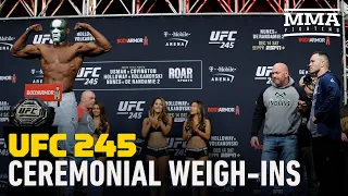 UFC 245 Ceremonial Weigh-In Highlights - MMA Fighting