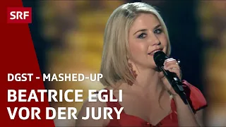 Beatrice Egli singt Mein Herz vor der DGST-Jury - Mashed-Up - #srfdgst