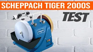 Test Messer schärfen Scheppach Tiger 2000s Nassschleifmaschine