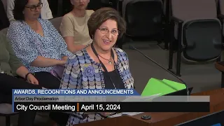 CIty Council Meeting - 4/15/2024