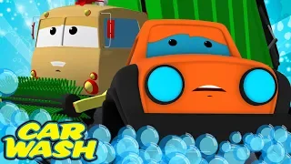 Road Rangers Go To Car Wash | Street Vehicle Videos | Car Cartoons For Kids