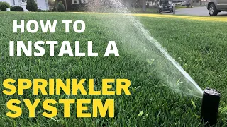 How To Install a Sprinkler System (under $400)!