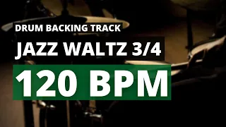 Jazz Waltz Backing Track | Drum Metronome | 120 BPM