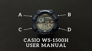 Casio WS-1500H User Manual How To Set The Time