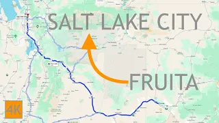 Fruita Colorado to Salt Lake City Utah Driving Road Trip 4K