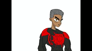 🕷Miles Morales: THE SPIDER-MAN🕷 -time lapse drawing featuring better coloring-