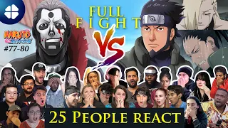 Asuma vs. Hidan FULL FIGHT [25 People React] Ep. 77-80 🇯🇵 [ナルト 疾風伝] [海外の反応]