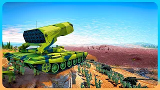 5,000,000 ZOMBIES vs FIREBASE with MLRS - Ultimate Epic Battle Simulator 2 UEBS 2