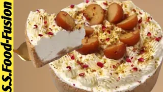 No Bake Gulab Jamun Cheesecake Eid Special / no eggs /ss food fusion