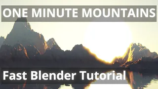 How to make Mountains in Blender | 1 Minute Mountains | Blender Tutorial