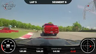 Epic Shelby GT350 Battle @ Mid-Ohio, until this happened! I can't believe what was on track! P1