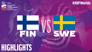 Finland vs. Sweden - Quarter-final - Game Highlights - #IIHFWorlds 2019