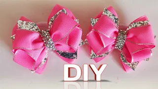 Красивые бантики канзаши из репсовой ленты/ Мастер класс канзаши/ DIY kanzashi