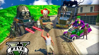 ROBANDO COCHES de VILLANOS FAMOSOS en GTA 5 (MODS) - ElChurches