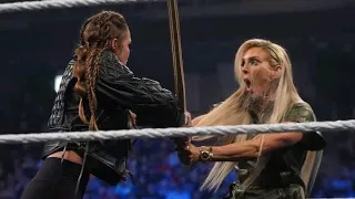 Charlotte Flair & Ronda Rousey - SmackDown Women’s title Contract Signing: SmackDown, April 22, 2022