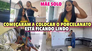 DIÁRIO DA OBRA // A COZINHA ESTÁ FICANDO LINDA😍 ROTINA DE DONA DE CASA // VLOG