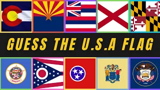 Guess The US State Flag | 50 US States Quiz | Guess The Flag Quiz